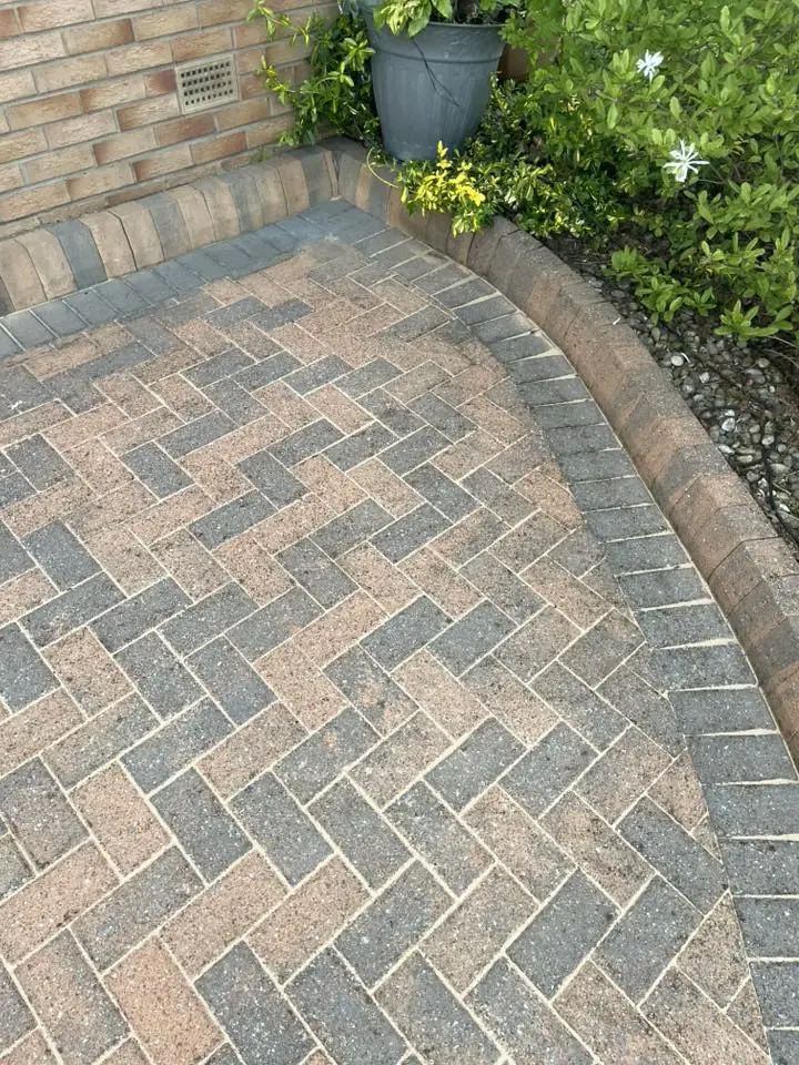 Herringbone Block Patio